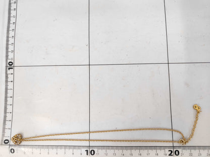 Dior logo rhinestone necklace