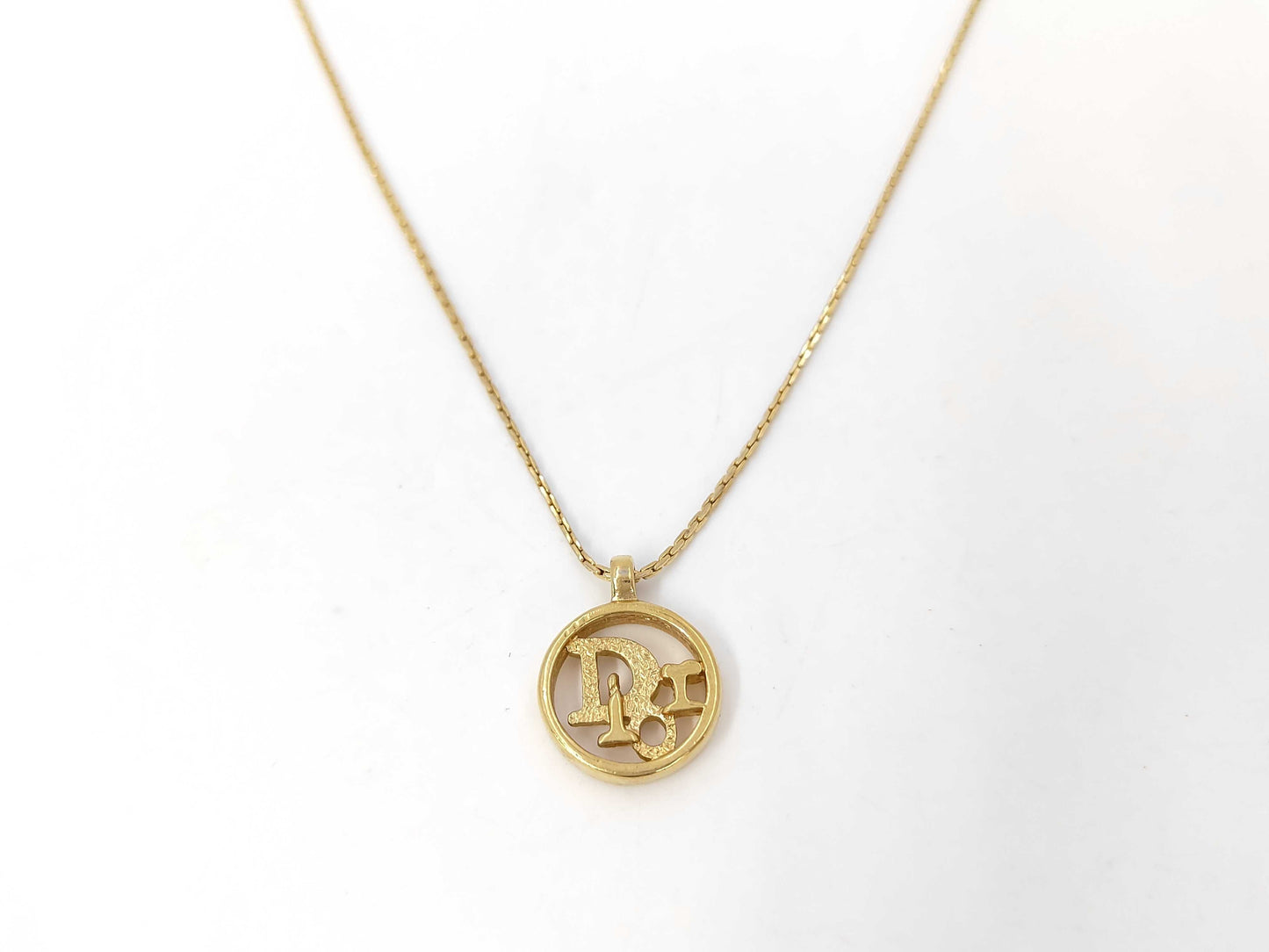 Dior CD logo necklace