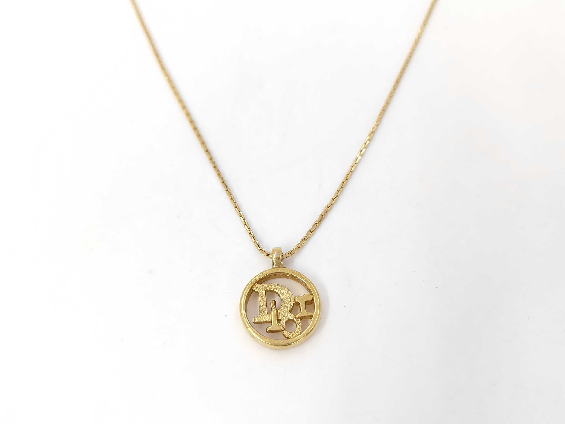 Dior CD logo necklace