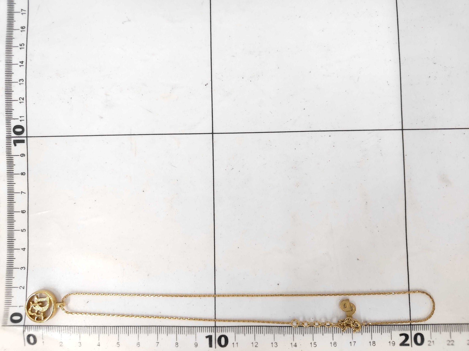 Dior CD logo necklace