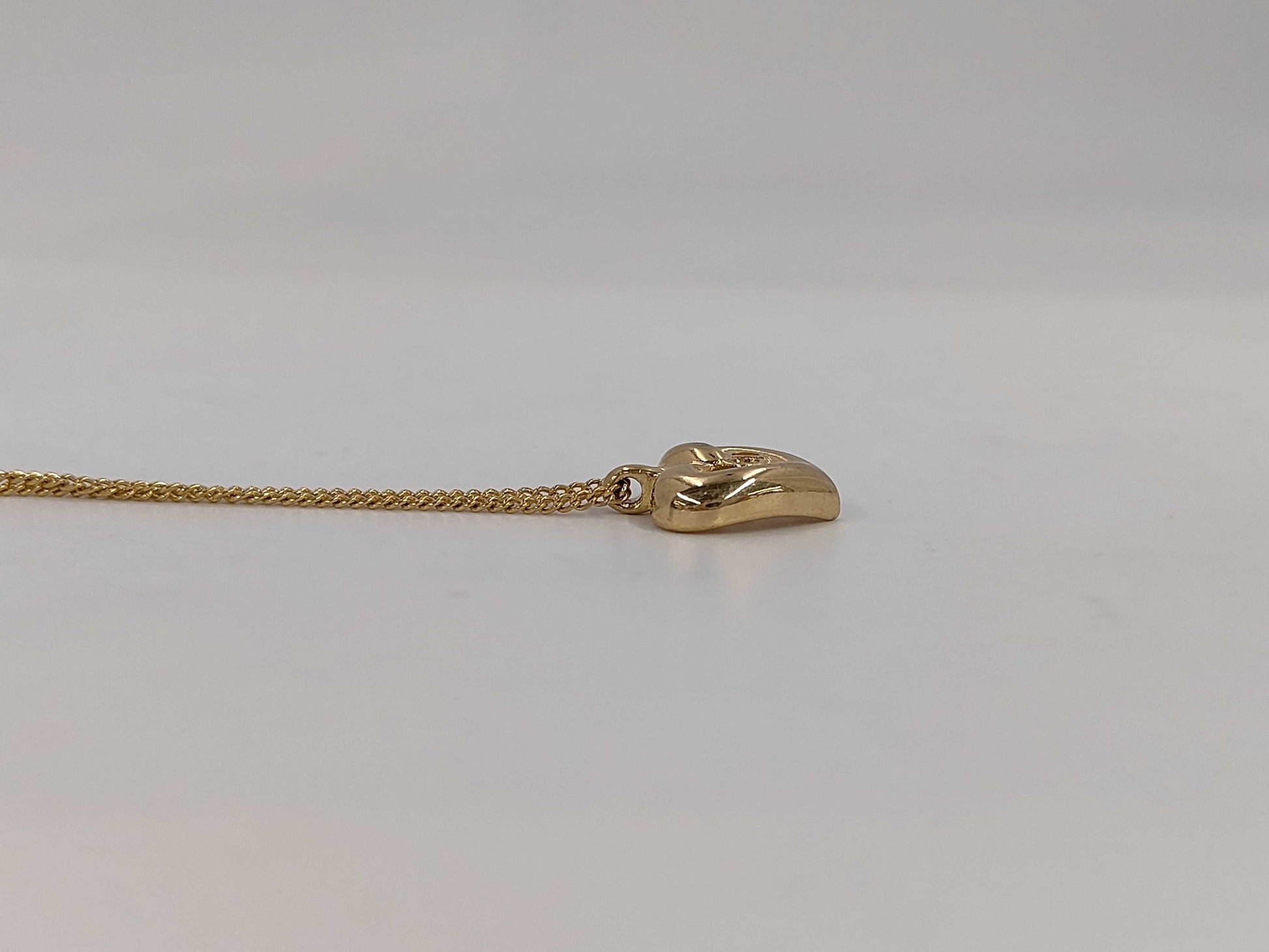 Dior CD logo heart necklace