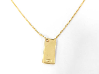 Dior logo plate necklace