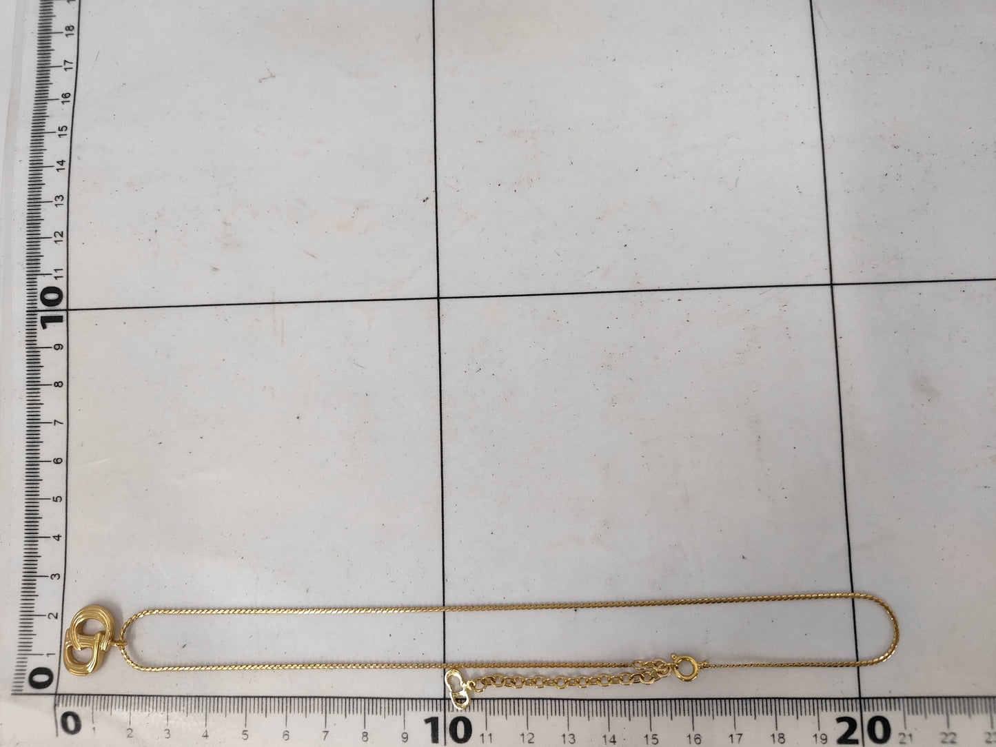 Dior CD logo necklace