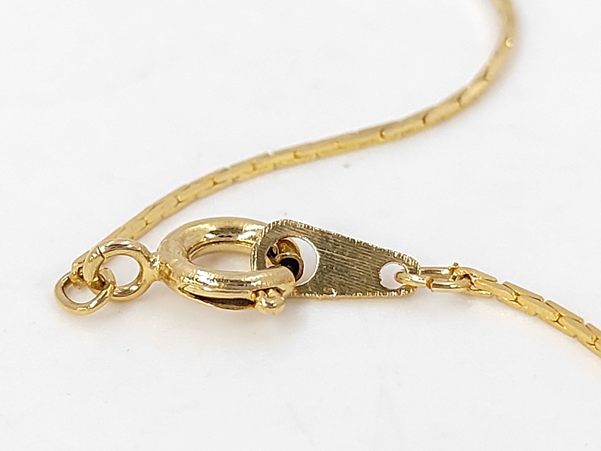 Dior logo plate necklace