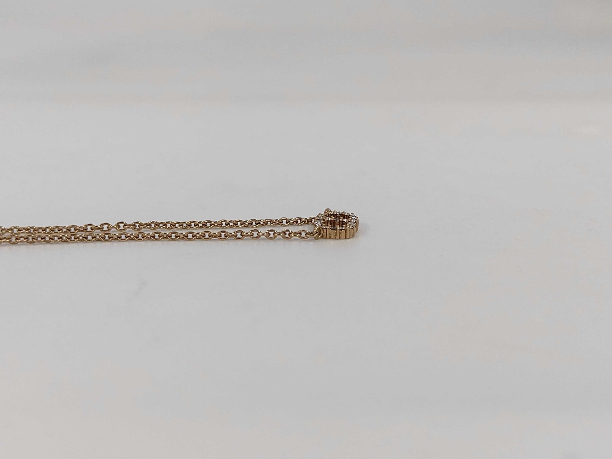 Dior CD logo rhinestone necklace