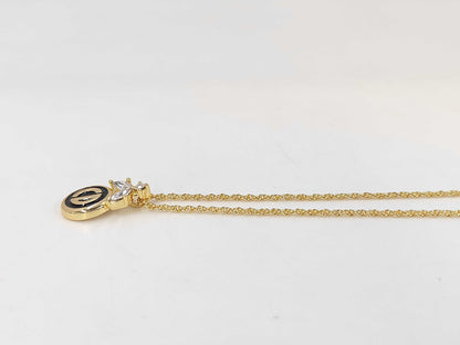 Dior CD logo necklace