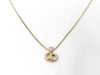 Dior CD logo rhinestone necklace