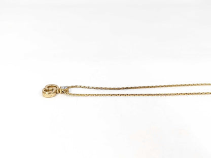Dior CD logo rhinestone necklace