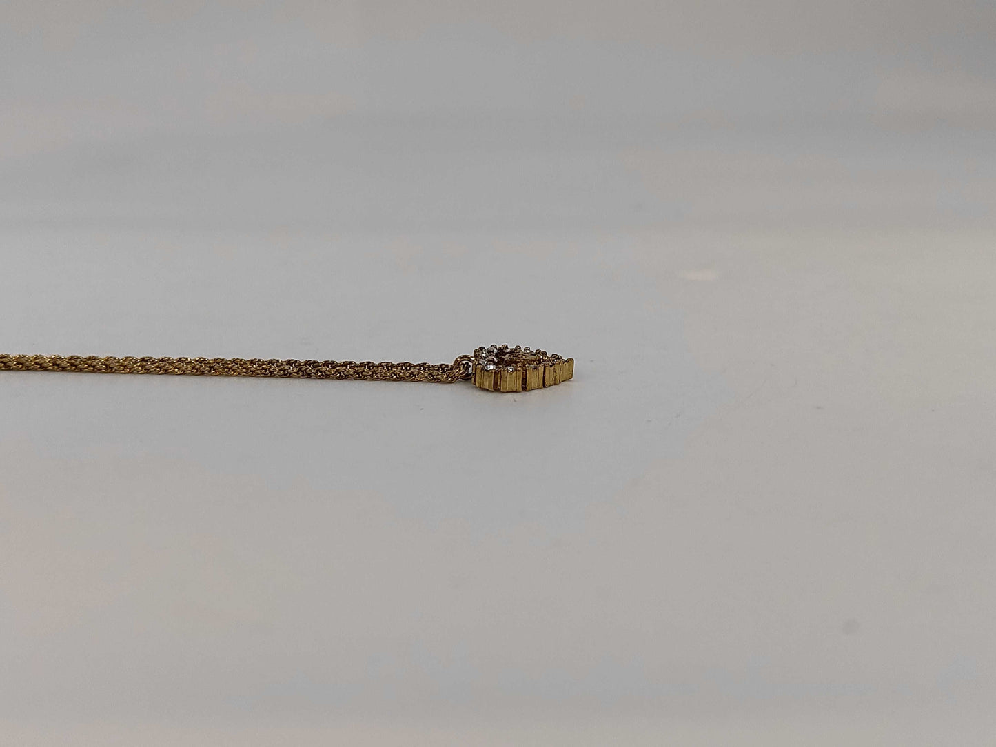 Dior CD logo rhinestone necklace