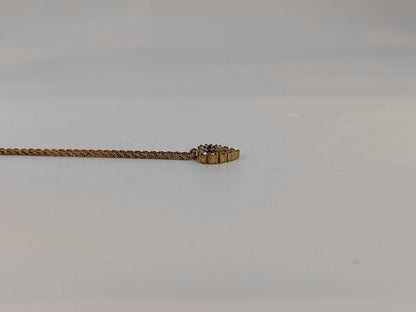 Dior CD logo rhinestone necklace