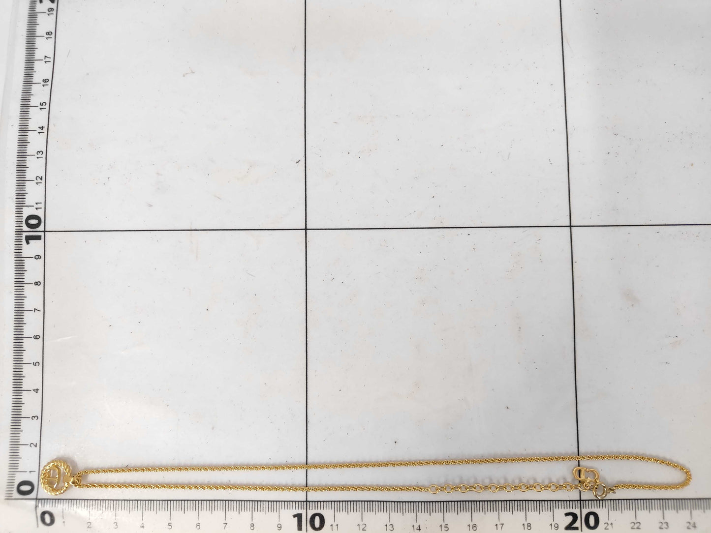 Dior CD logo necklace