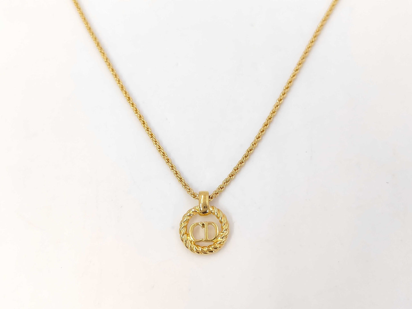 Dior CD logo necklace