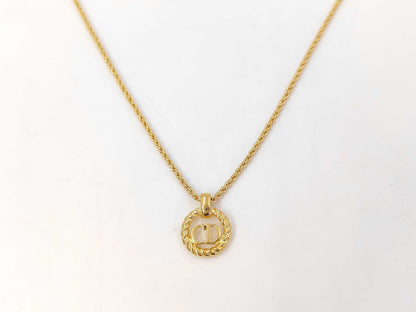Dior CD logo necklace