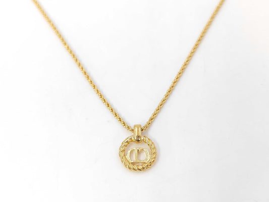 Dior CD logo necklace