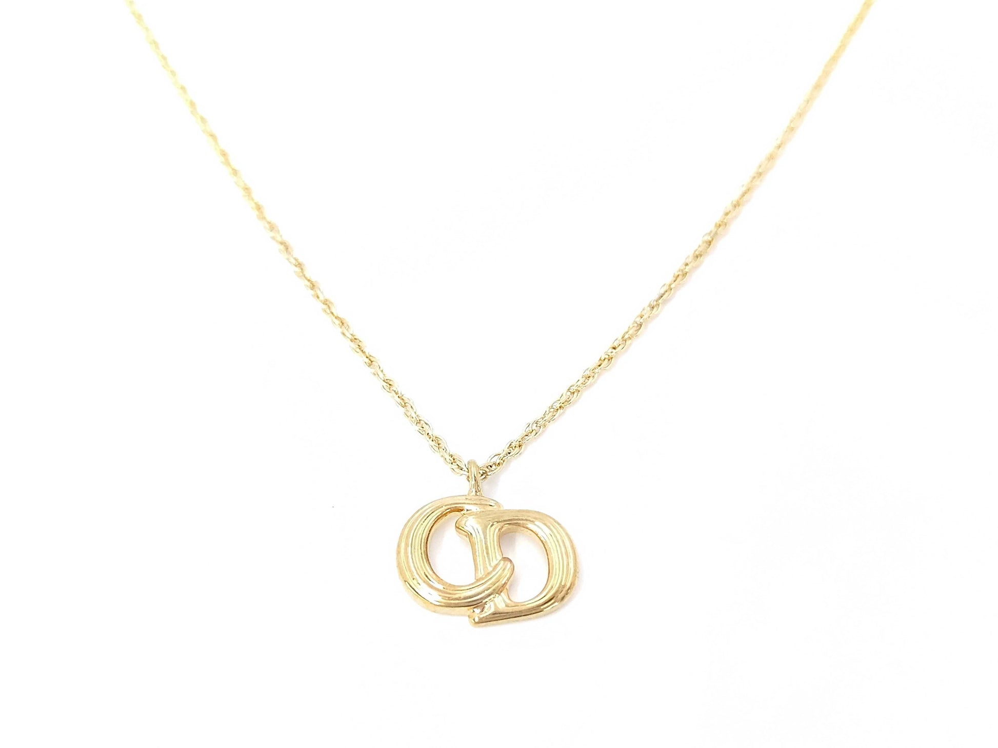 Dior CD logo necklace
