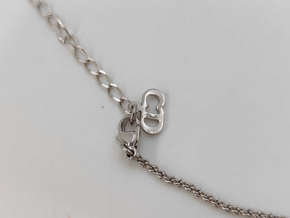 Dior CD logo rhinestone necklace