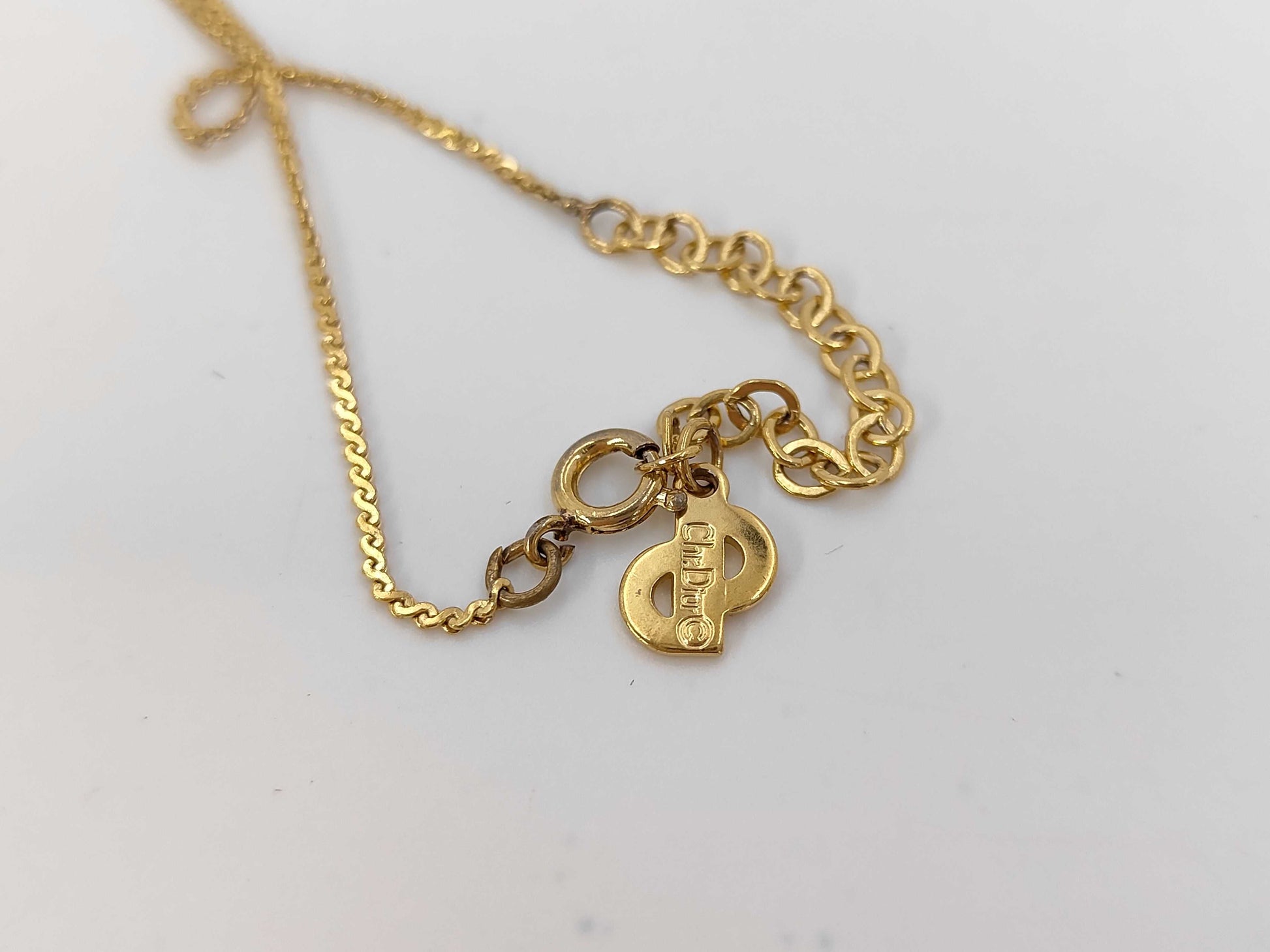 Dior CD logo necklace