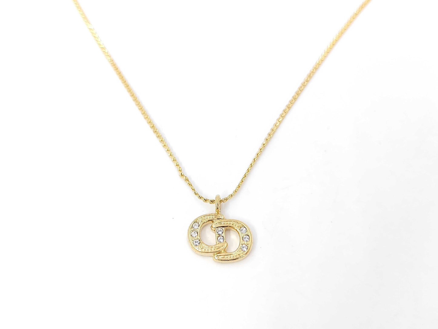 Dior CD logo necklace