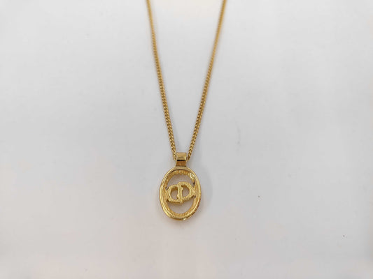 Dior CD logo necklace