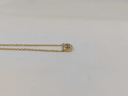 Dior CD logo rhinestone necklace