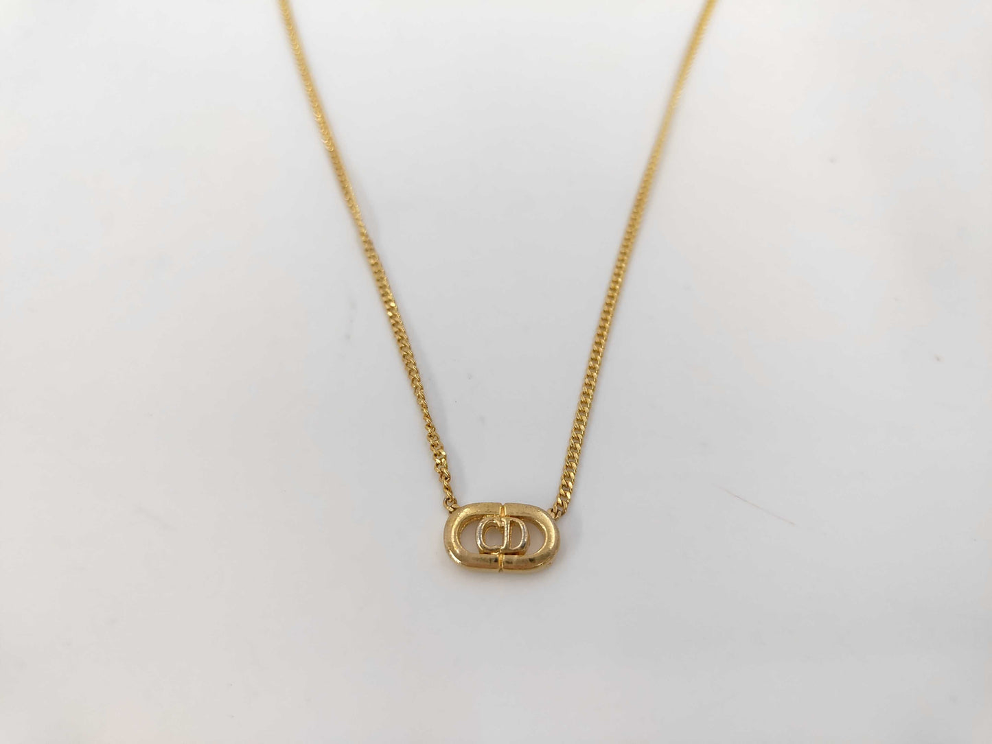 Dior CD logo necklace