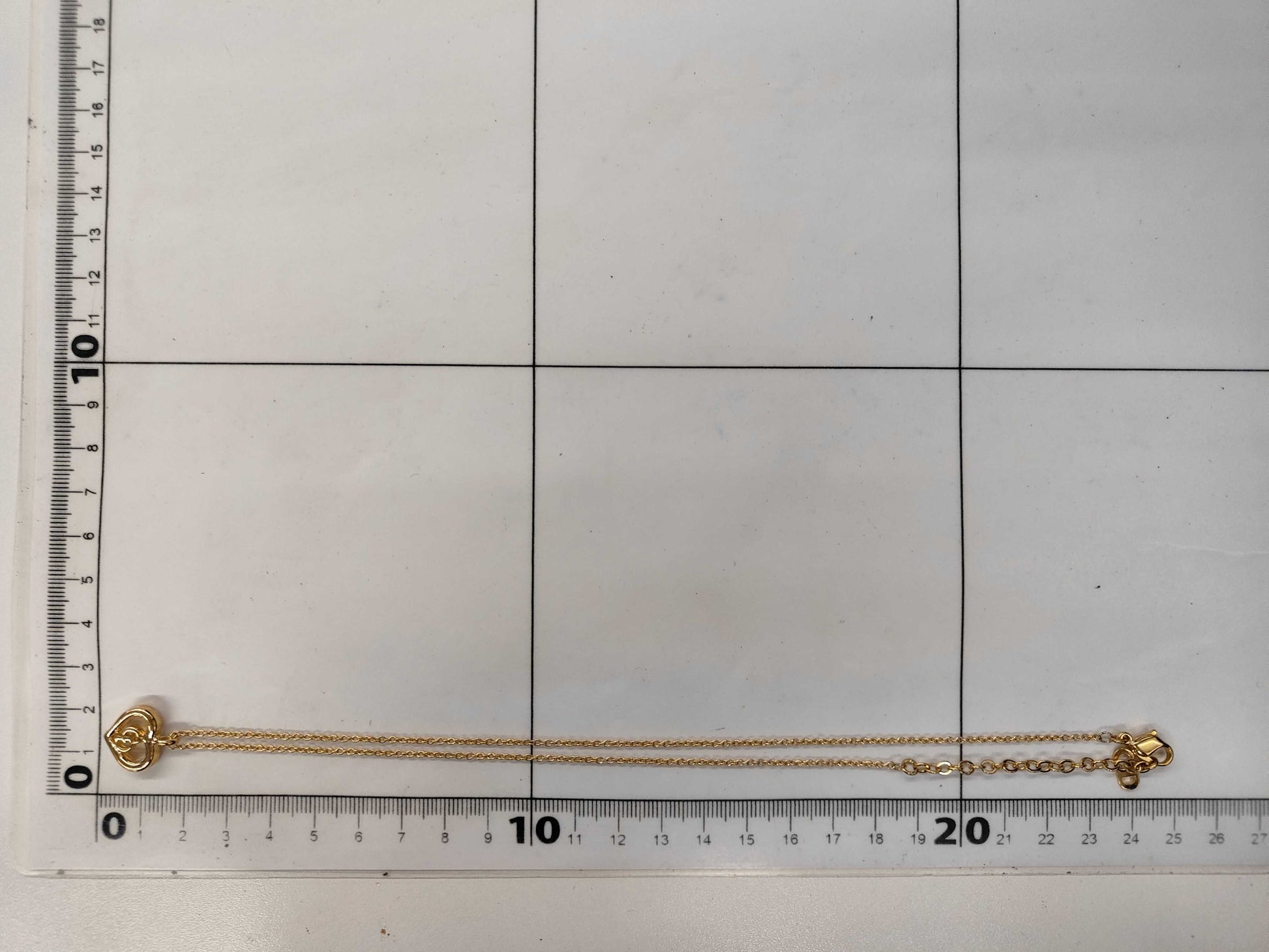 Dior CD logo heart necklace