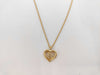 Dior CD logo heart necklace