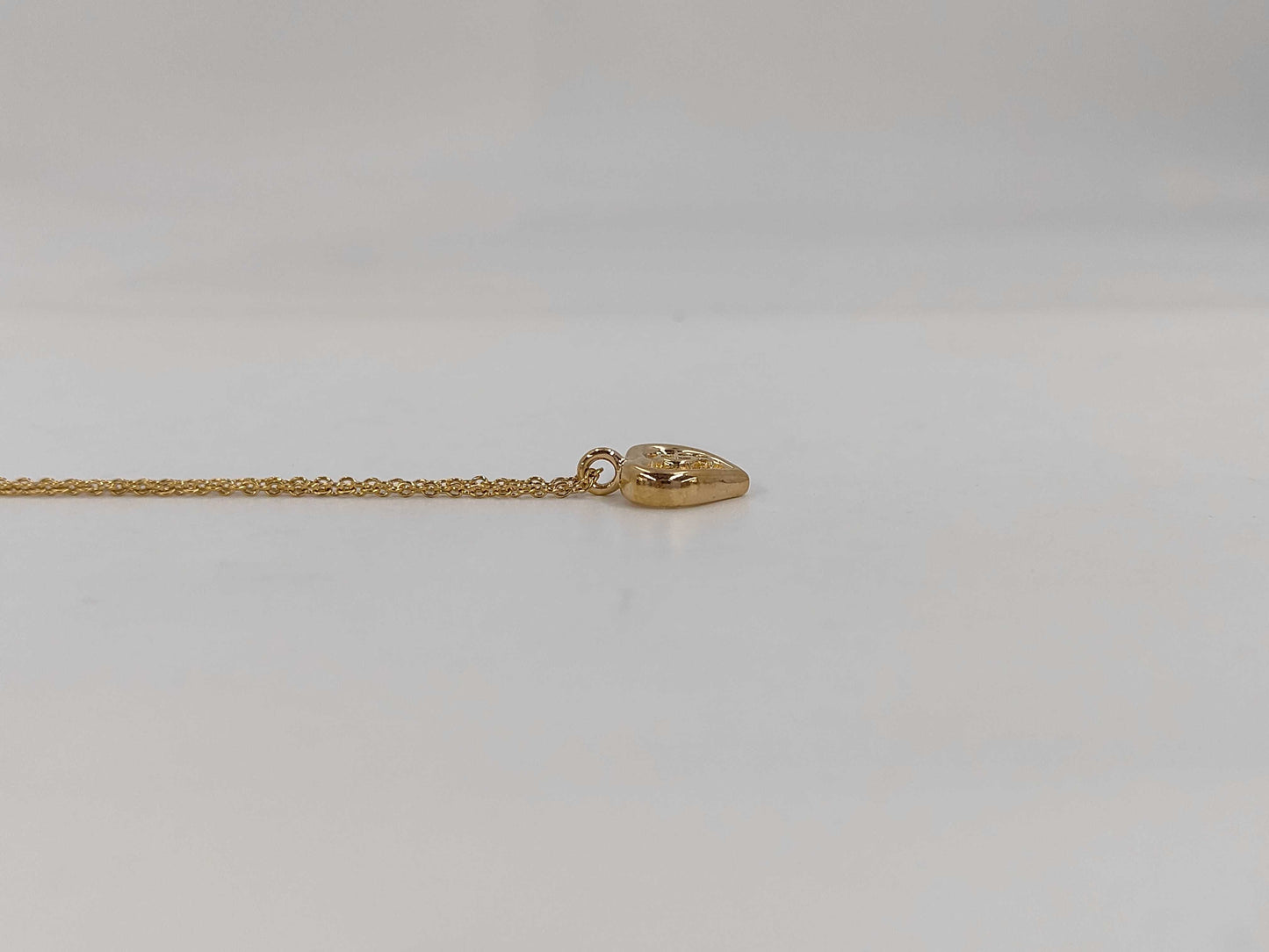 Dior CD logo heart necklace