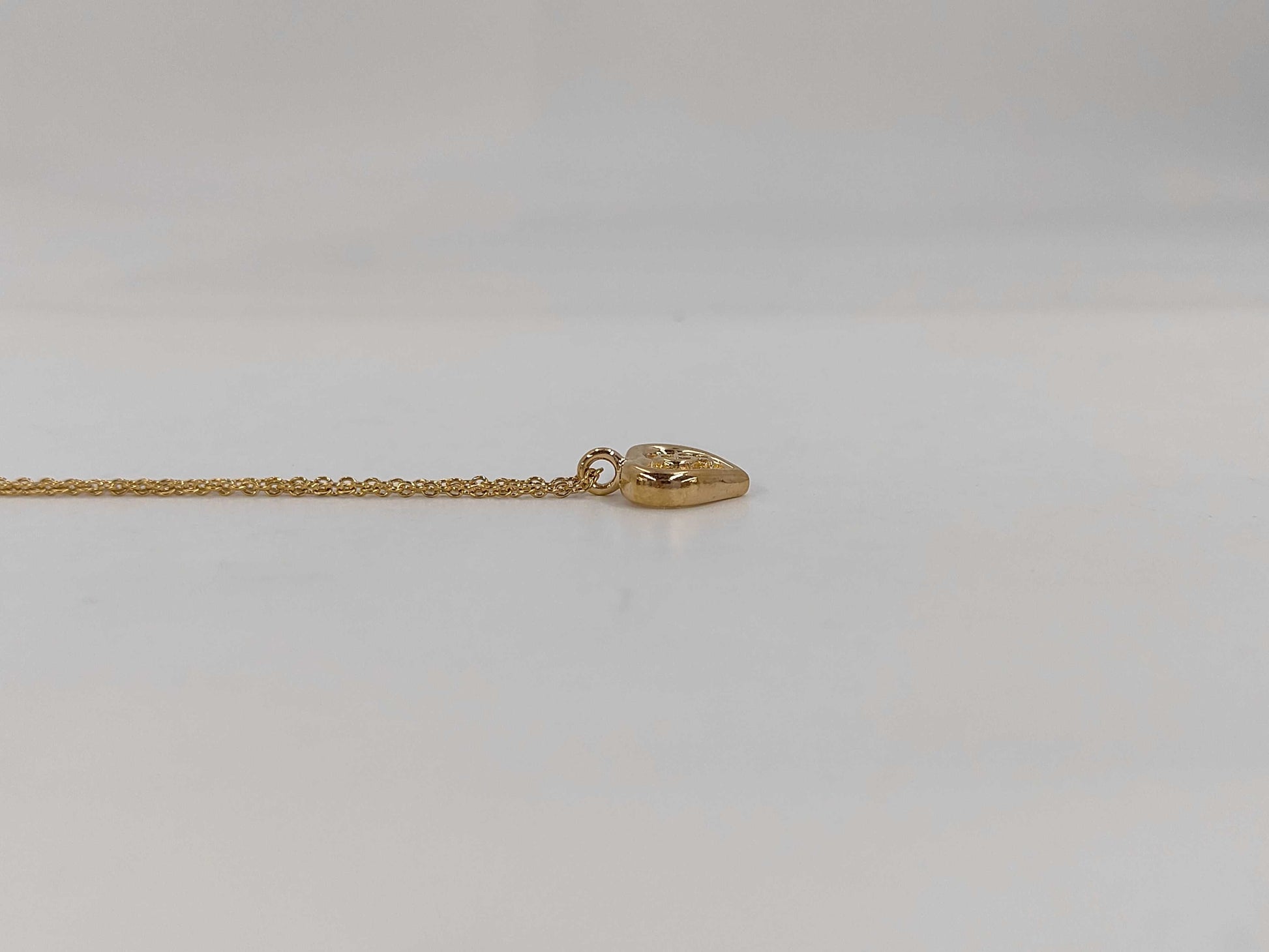 Dior CD logo heart necklace