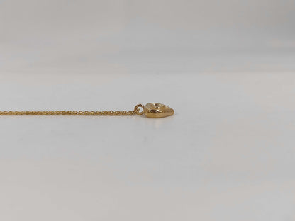 Dior CD logo heart necklace