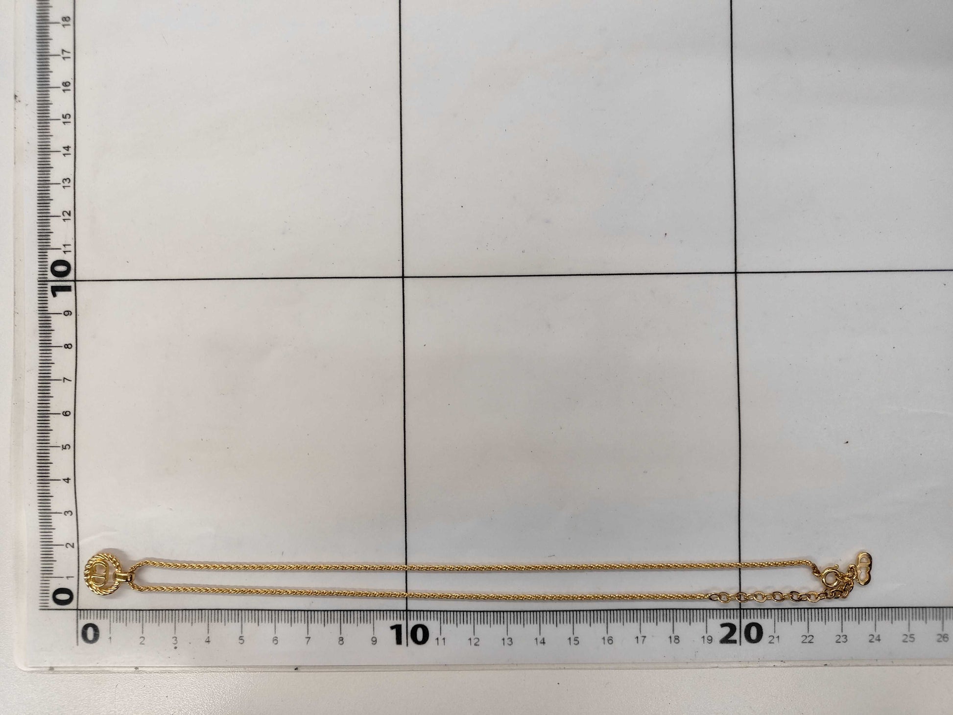 Dior CD logo necklace