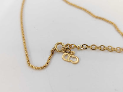 Dior CD logo necklace