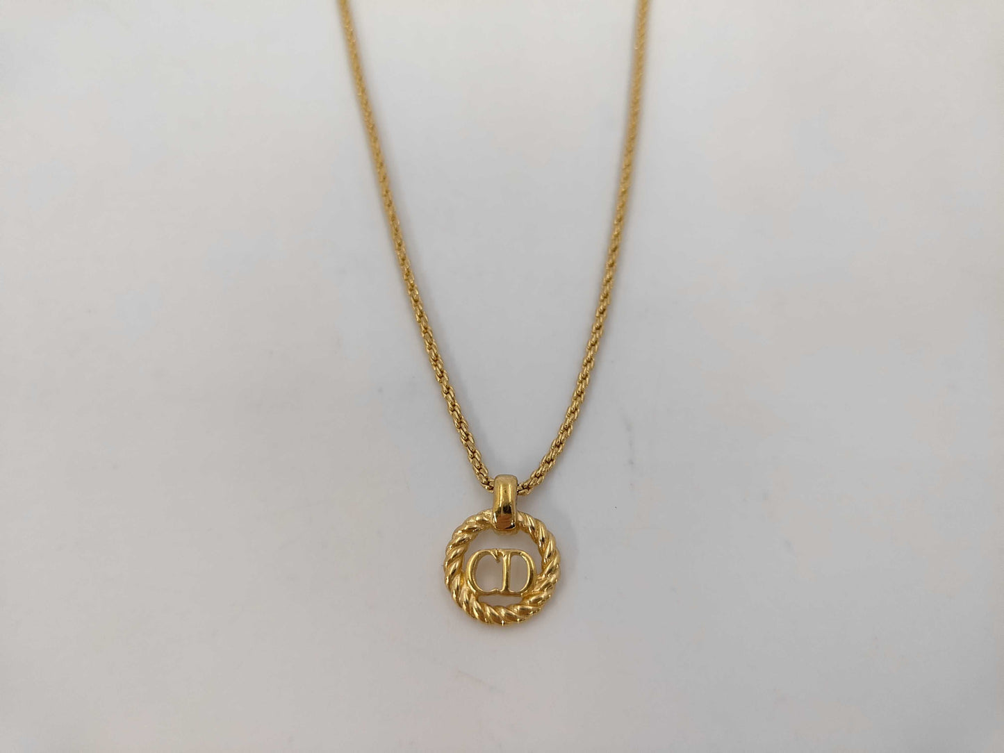 Dior CD logo necklace