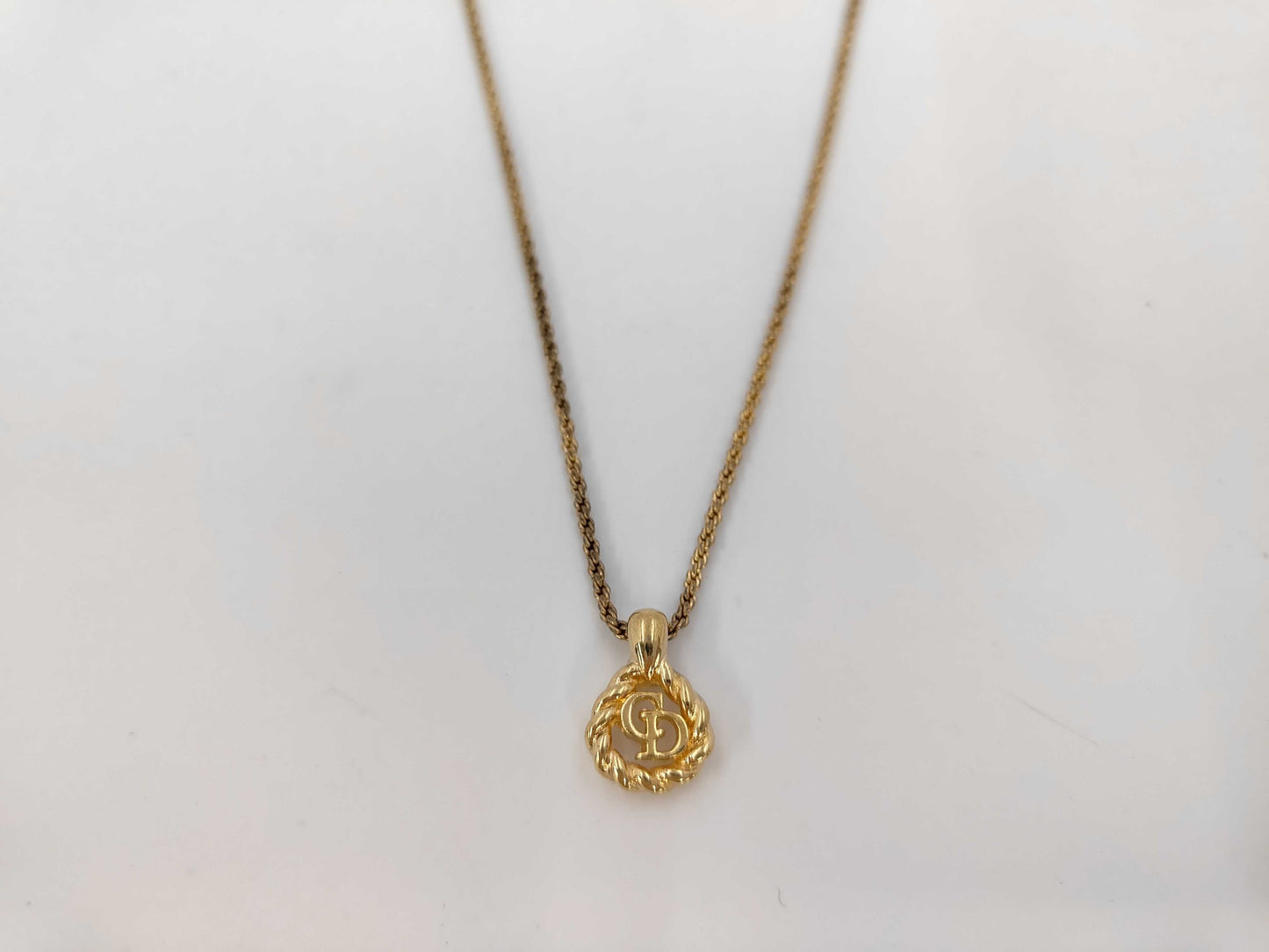 Dior CD logo necklace
