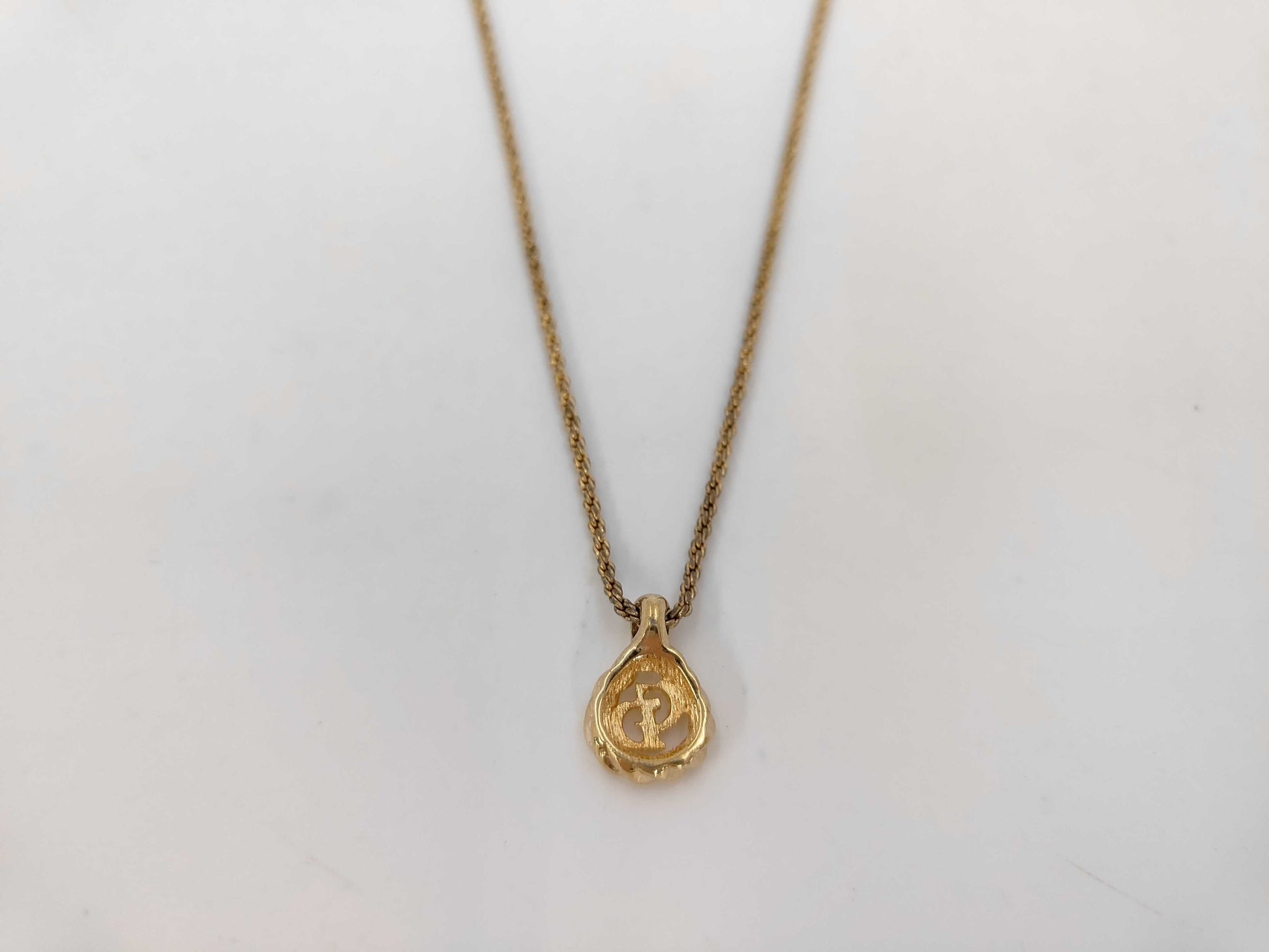 Dior CD logo necklace