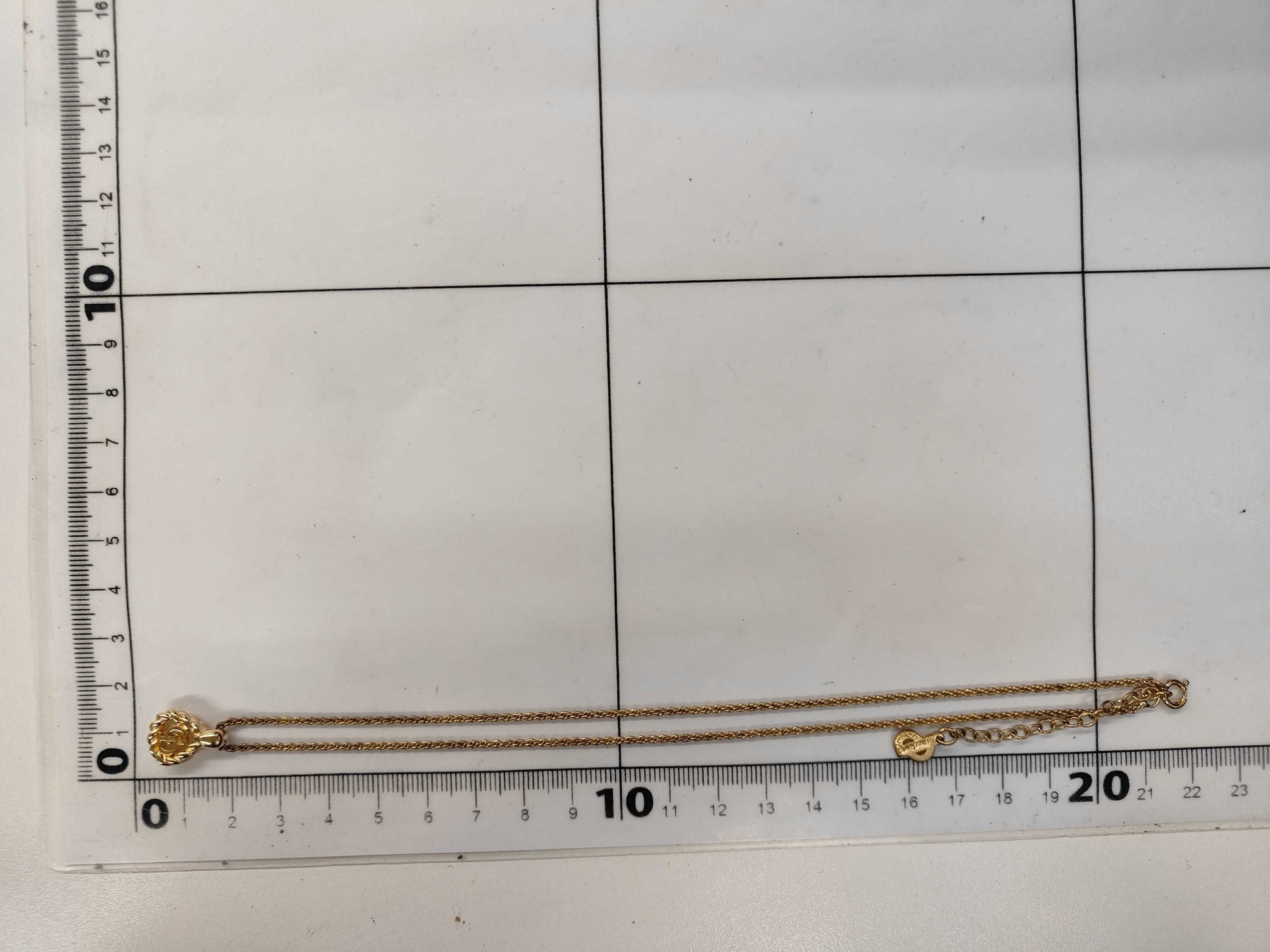 Dior CD logo necklace