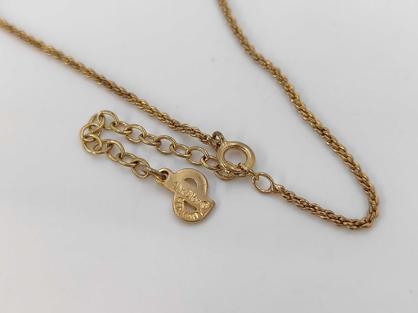 Dior CD logo necklace
