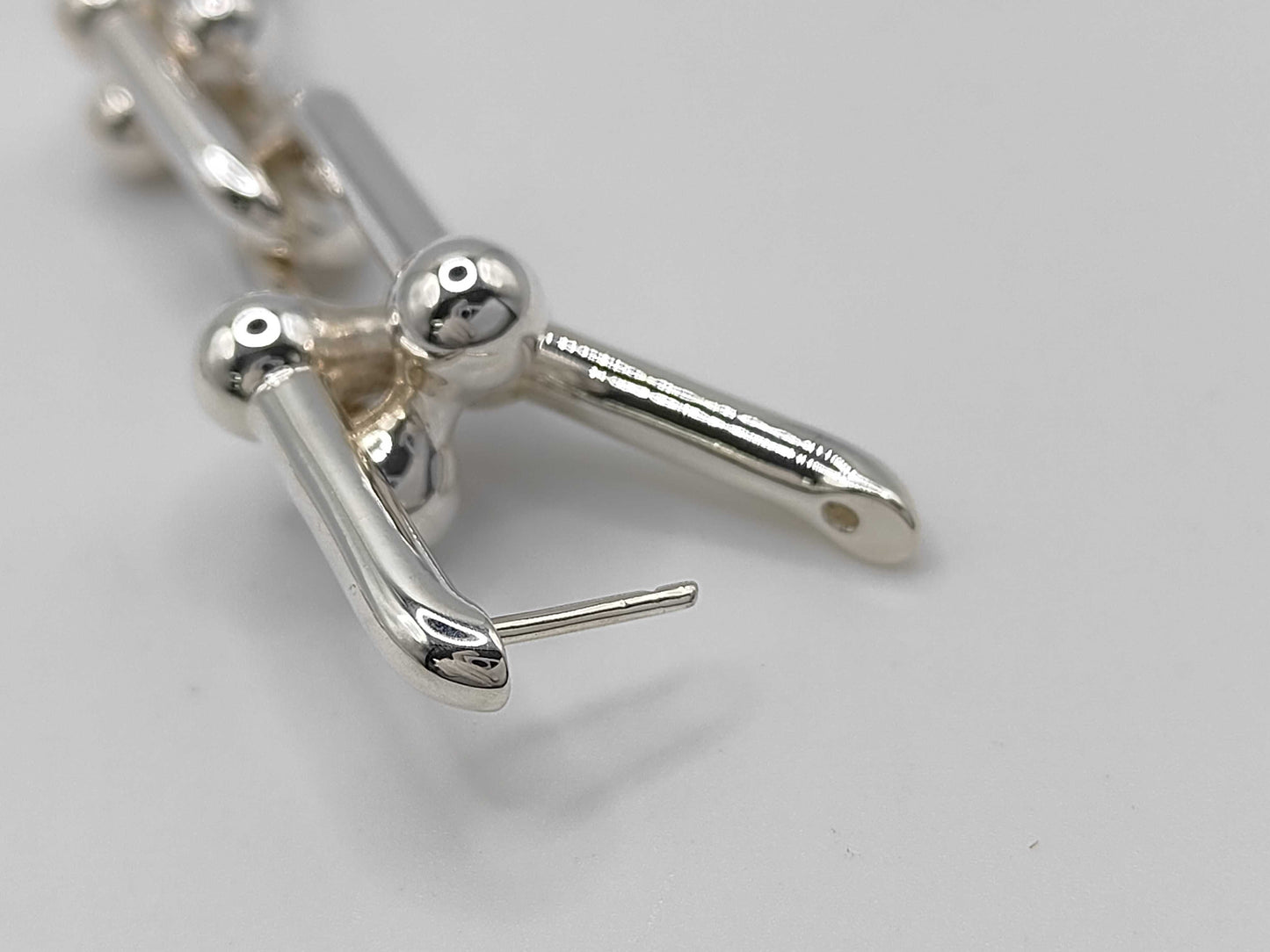 Tiffany & Co. Tiffany HardWear Graduated Link Earrings, Ag925, 23.5g