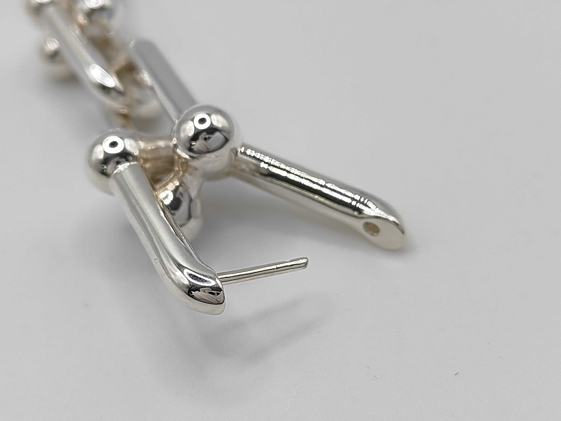 Tiffany & Co. Tiffany HardWear Graduated Link Earrings, Ag925, 23.5g