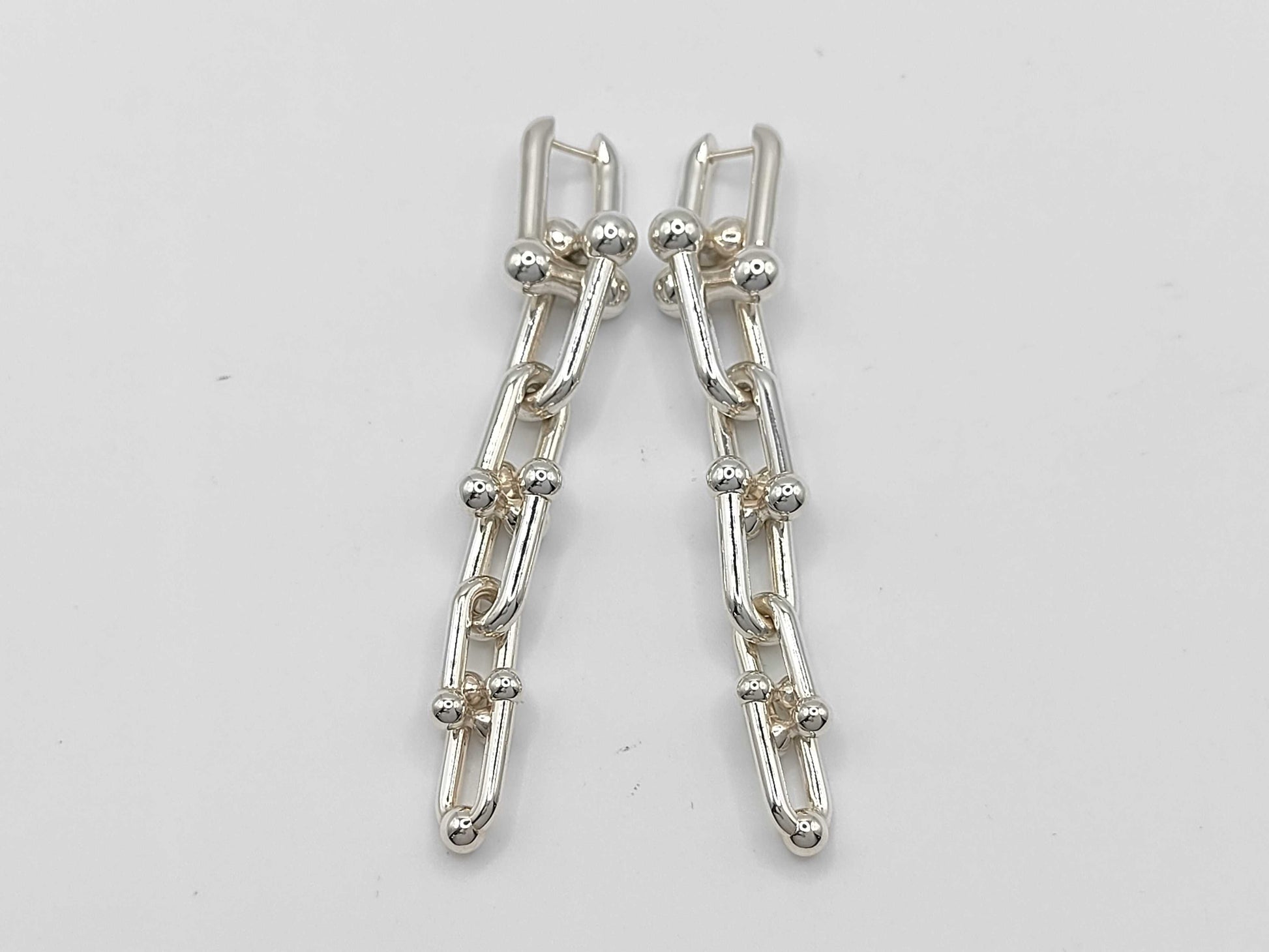 Tiffany & Co. Tiffany HardWear Graduated Link Earrings, Ag925, 23.5g