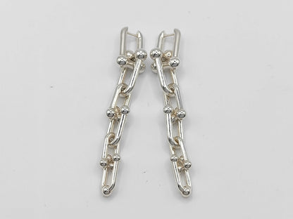 Tiffany & Co. Tiffany HardWear Graduated Link Earrings, Ag925, 23.5g