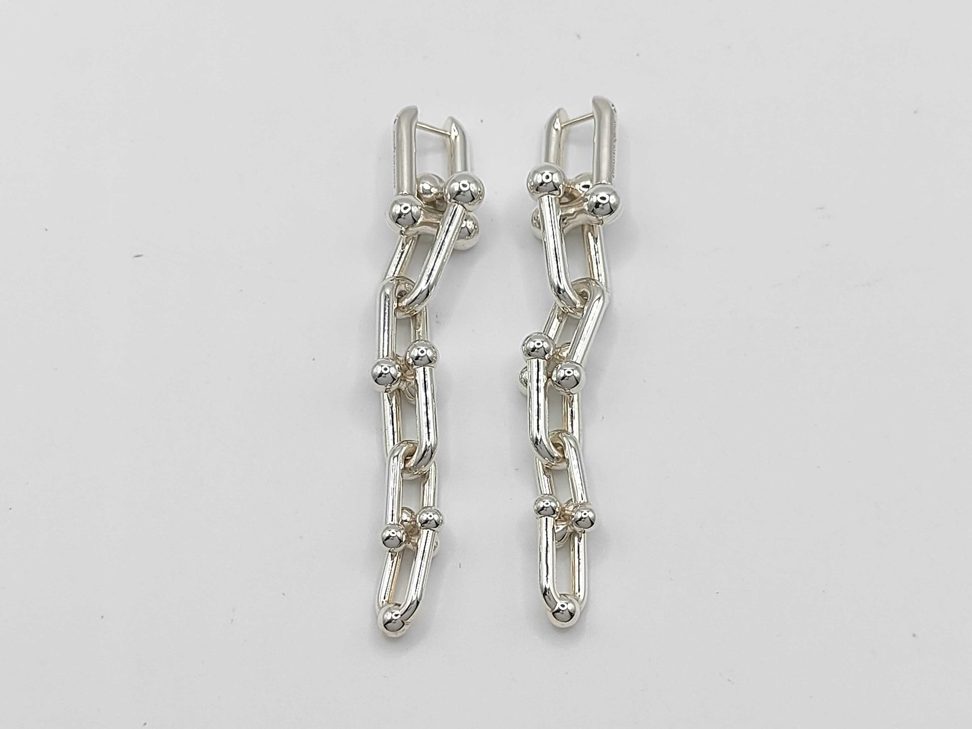 Tiffany & Co. Tiffany HardWear Graduated Link Earrings, Ag925, 23.5g