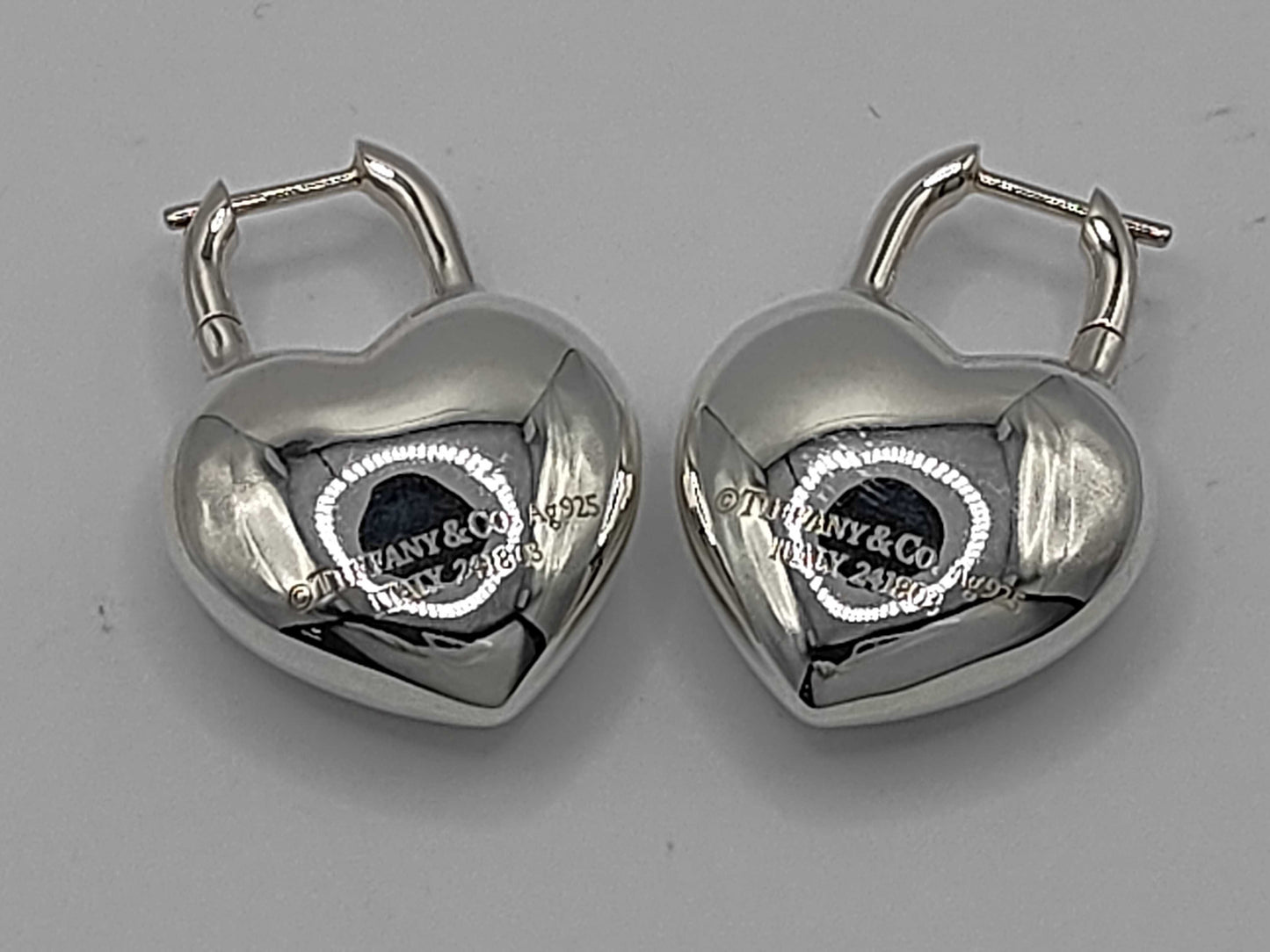 Tiffany & Co. Return to Tiffany Full Heart Earrings, Ag925, 21.6g