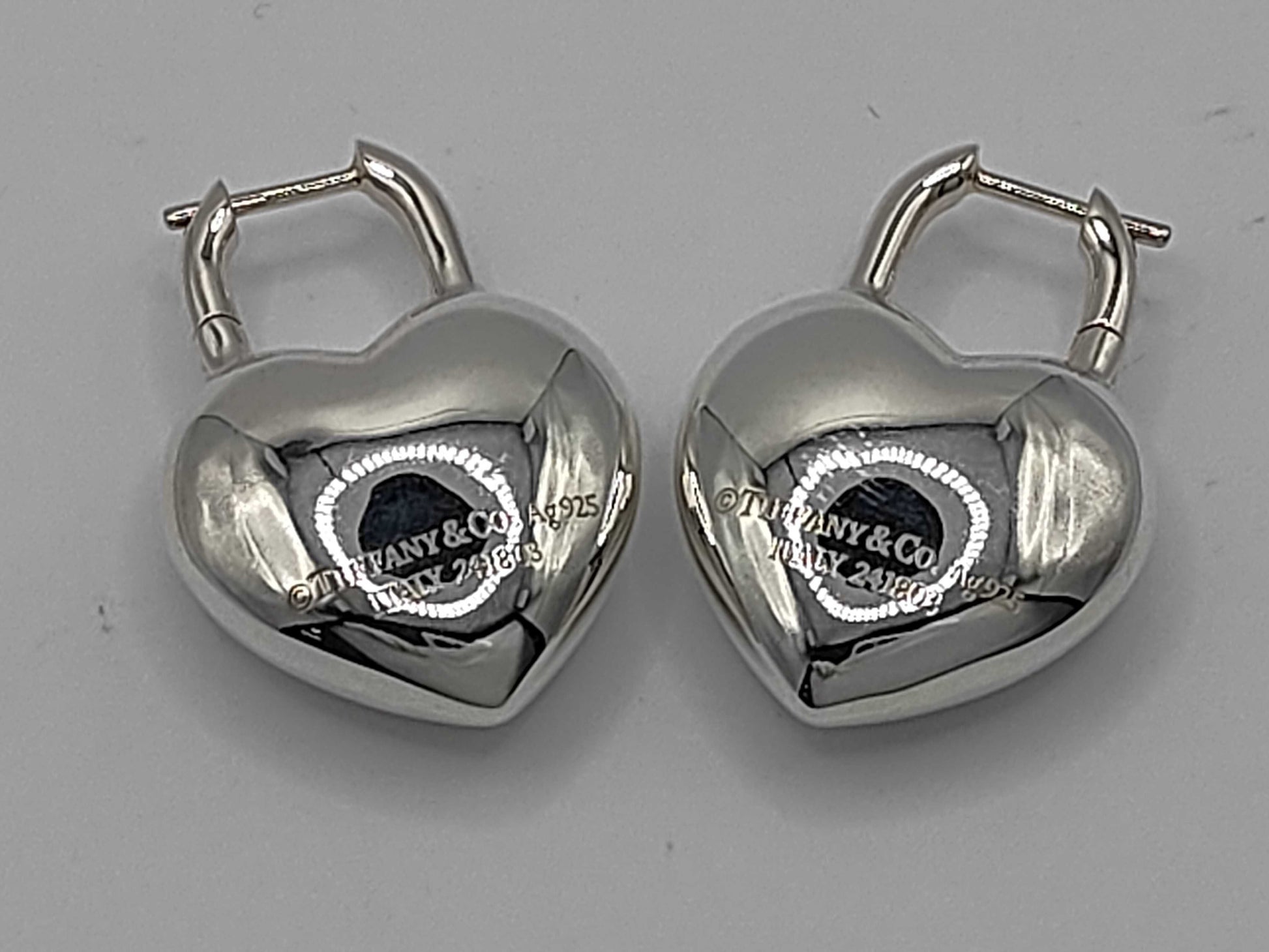 Tiffany & Co. Return to Tiffany Full Heart Earrings, Ag925, 21.6g