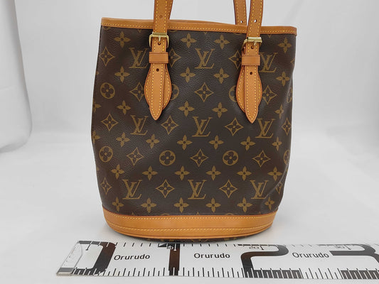 LOUIS VUITTON Monogram Bucket PM M42238 Tote Bag Handbag