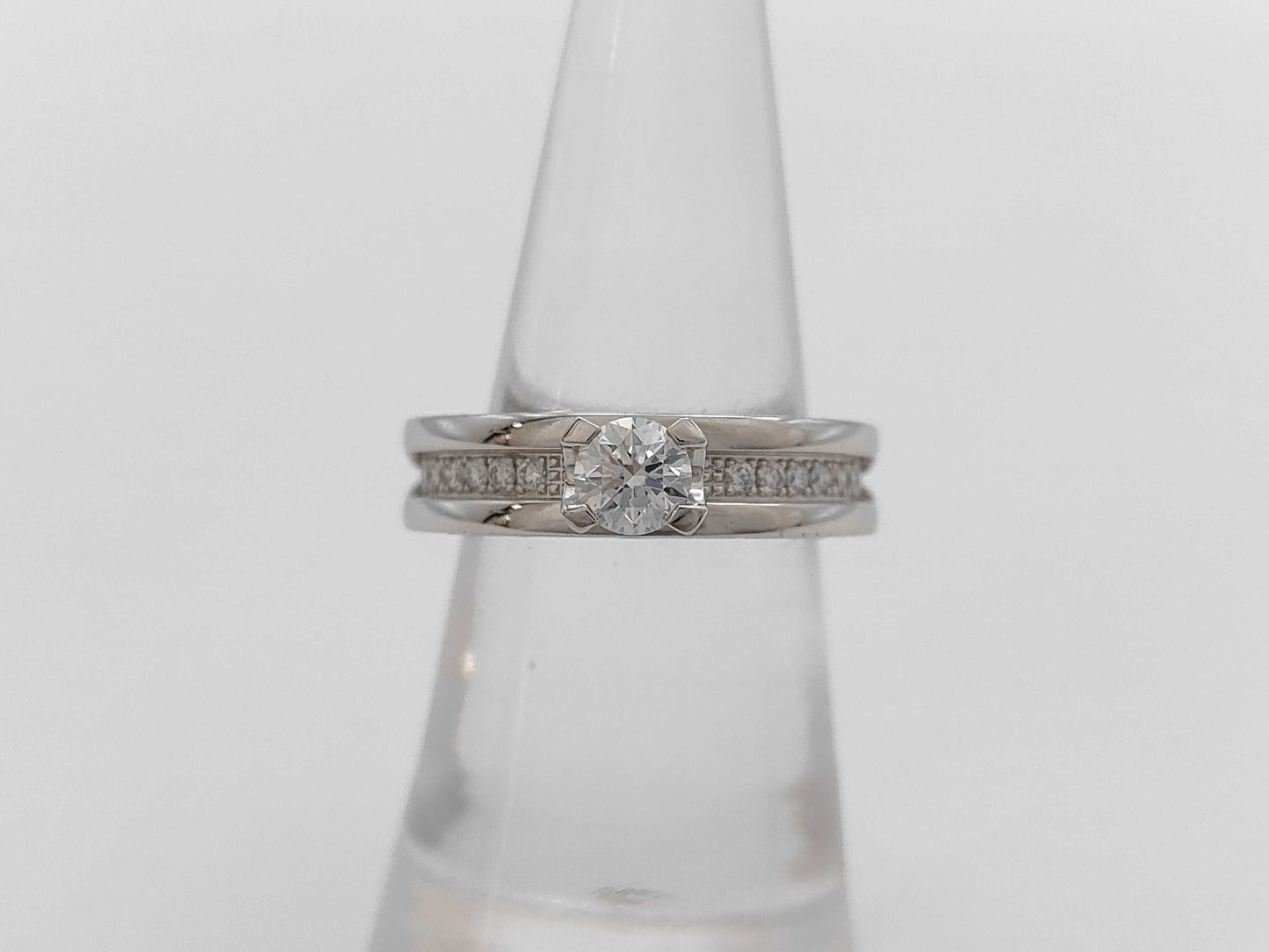 BVLGARI B.zero1 #50 Solitaire Ring with Diamonds, Au750, 8.2g 