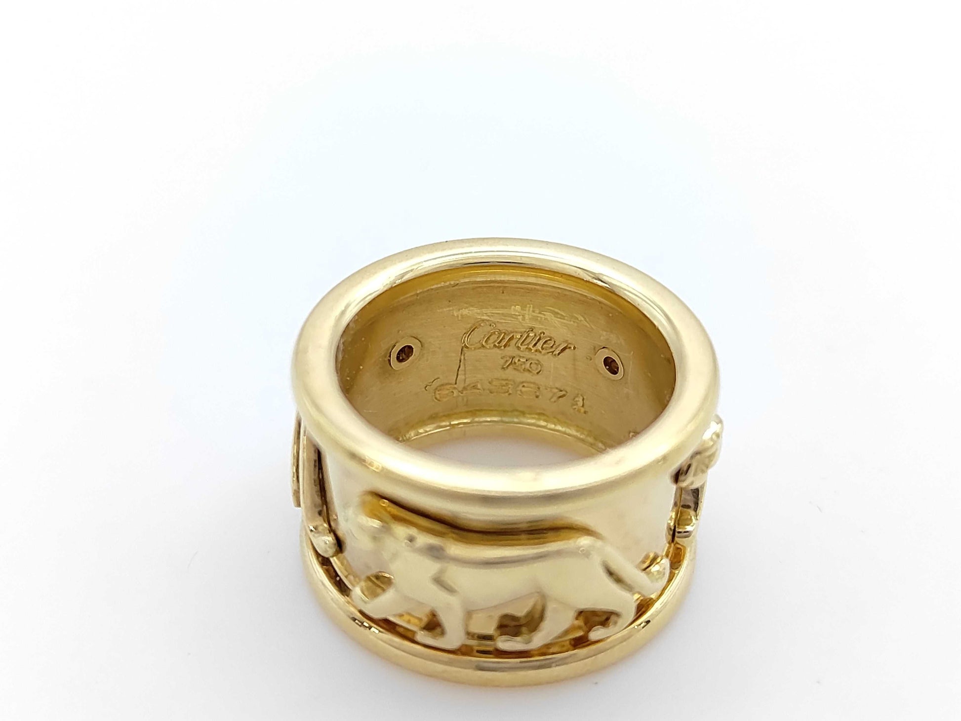 Cartier Mahango #47 YG 750 11.3g Ring 