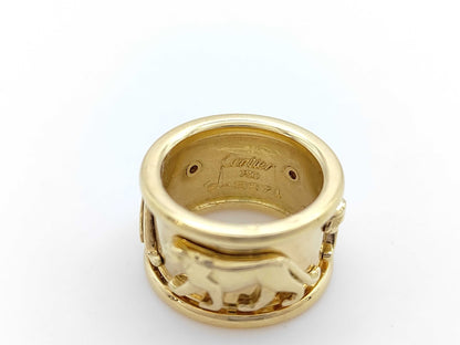 Cartier Mahango #47 YG 750 11.3g Ring 