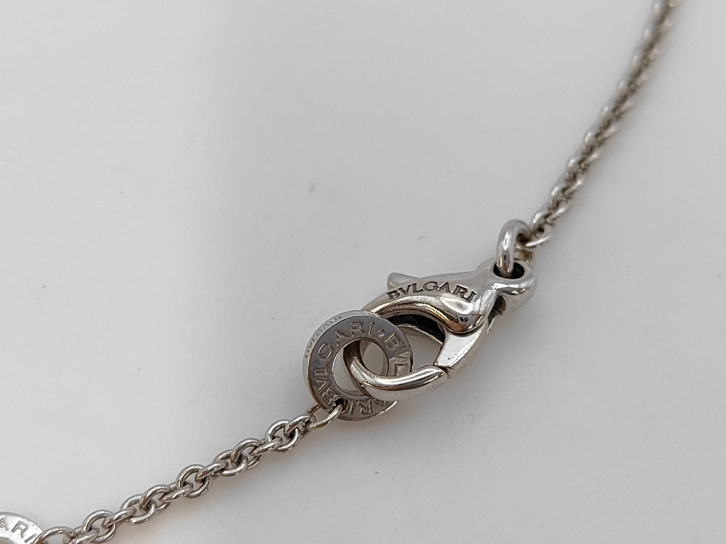 BVLGARI Parentesi Diamond Necklace in 750 White Gold, 14.6g 