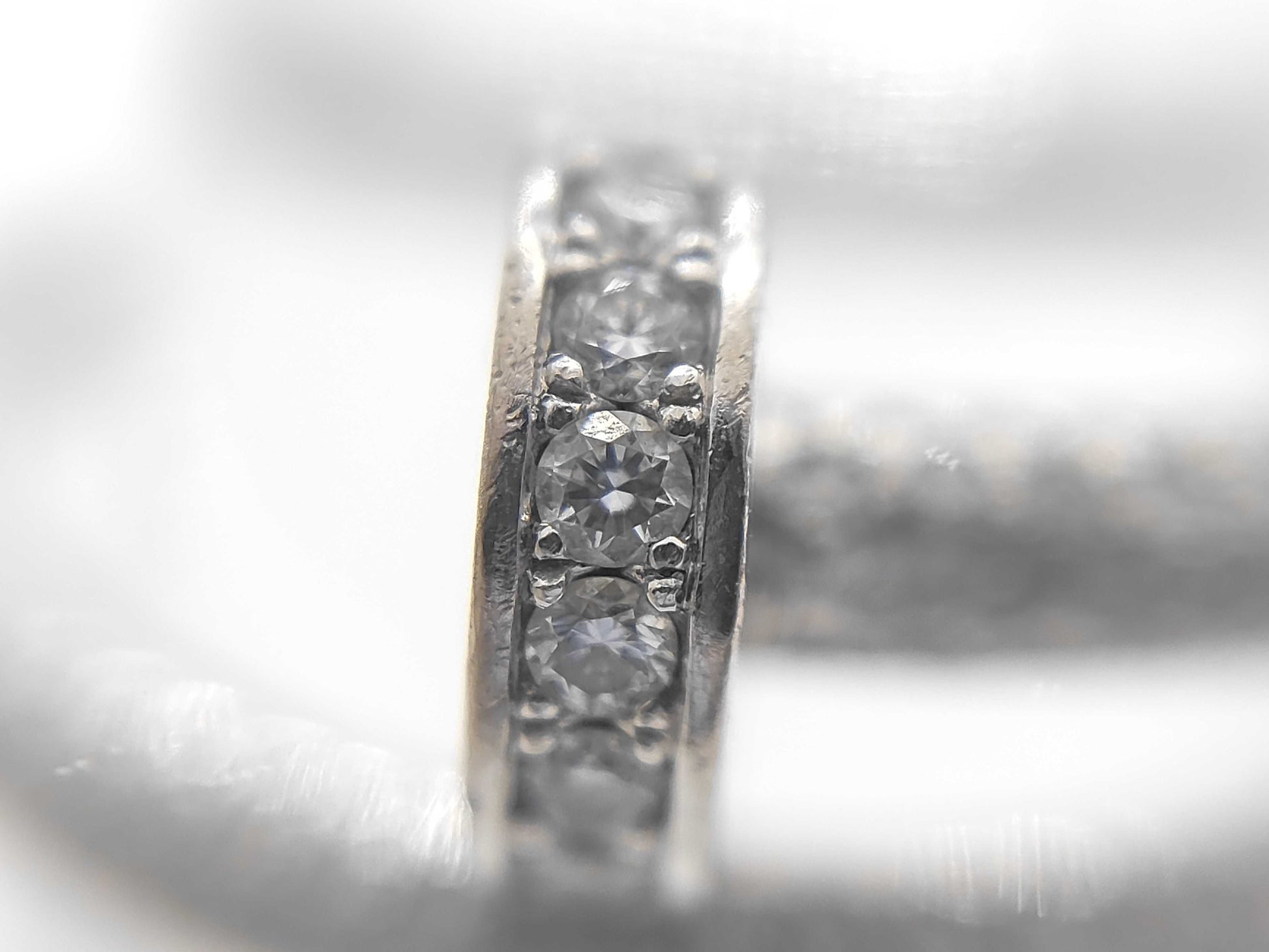 Cartier Juste un Clou Classic Model #6 Full Pavé WG Au750 7.3g Ring 